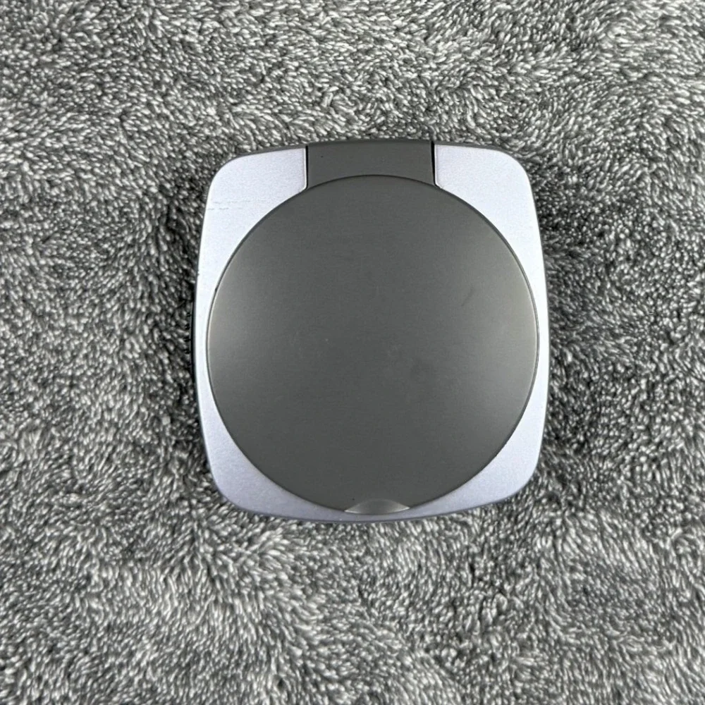 Seiko QQ2635L Travel Alarm Clock Silver Grey Folding Quartz Analog Snooze